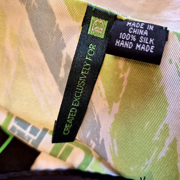 Black and Green Logo Scarves - Picture 3 of 5